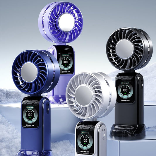 Ventilateur Portable "Petit Canon à Vent" avec Compresse de Glace TEC | Rafraîchissement Instantané et Silencieux